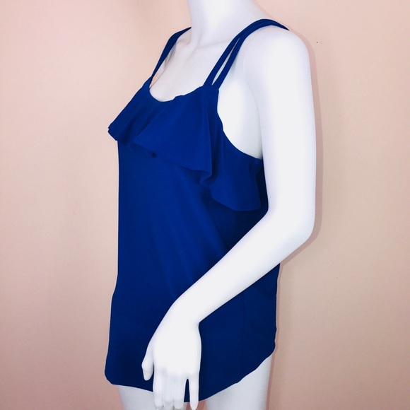 INC International Concepts Ruffled Tank Top Small - Picture 2 of 4